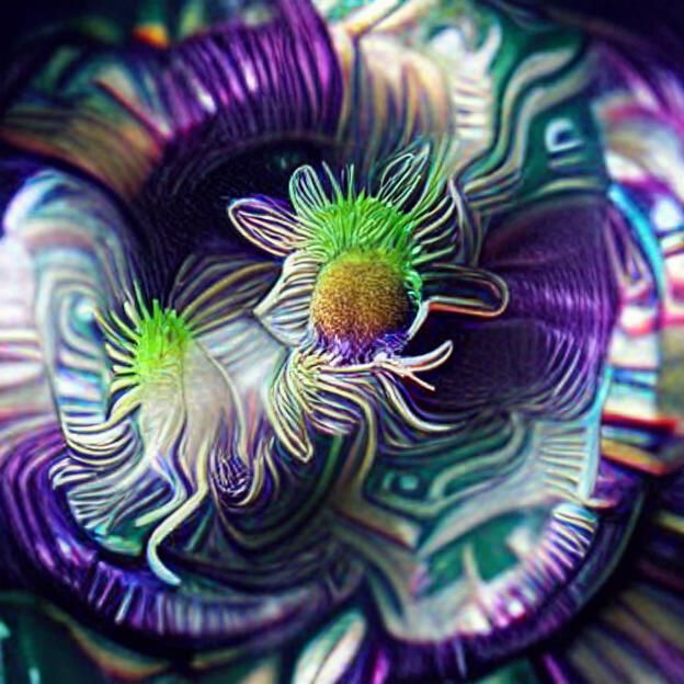 Strange Microscopic Alien Critter with Tree