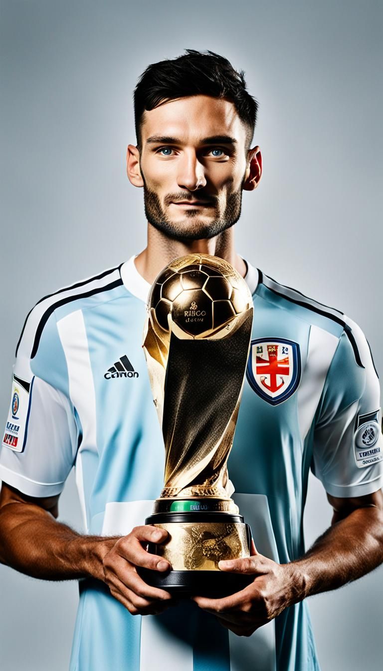 Hugo Lloris Lifts World Cup in Close-Up Portrait