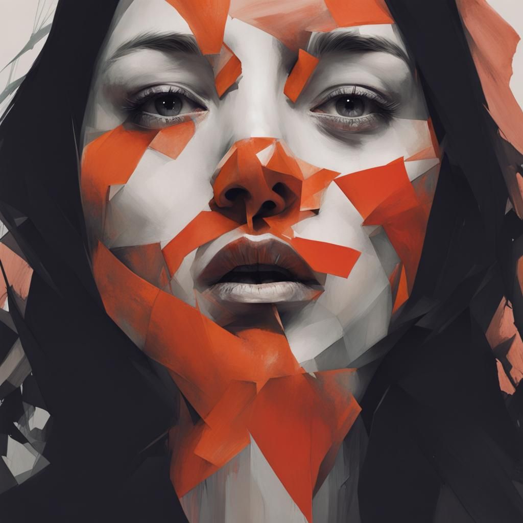 Expressive Portrait with Intense Color