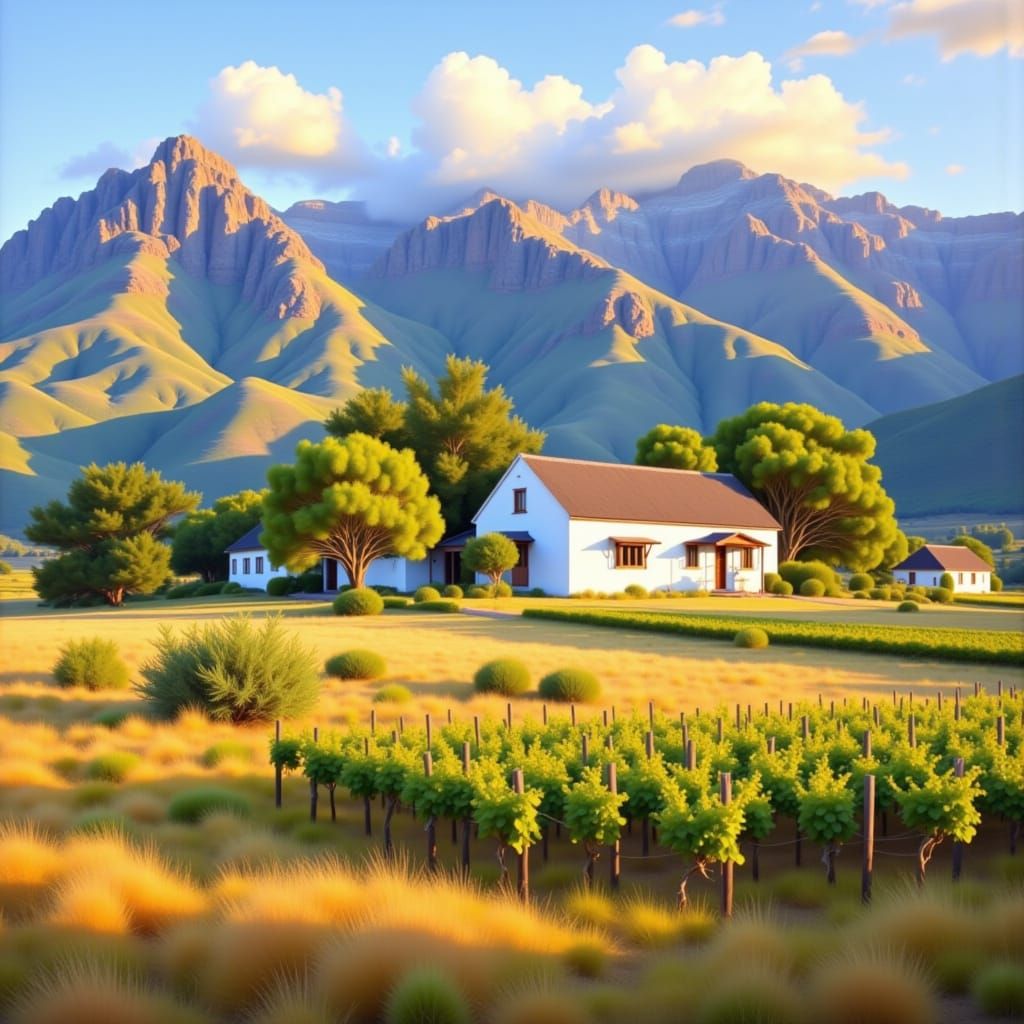 Cape Winelands Homestead in Constable Style