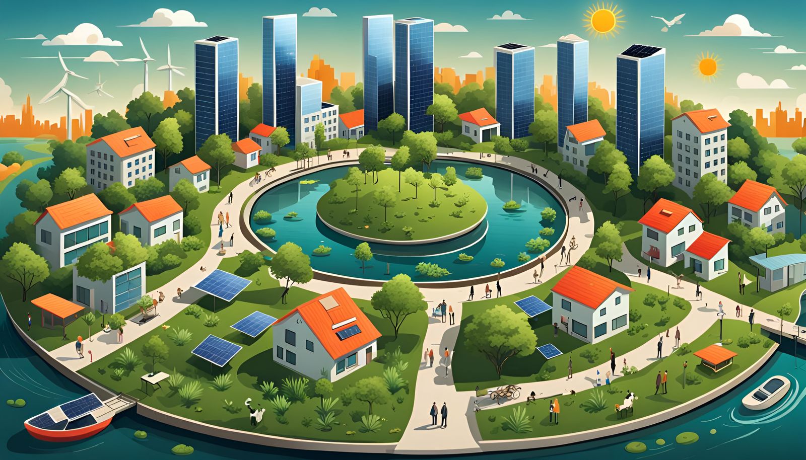 Sustainable Smart City: Harmonious Eco-Friendly Future