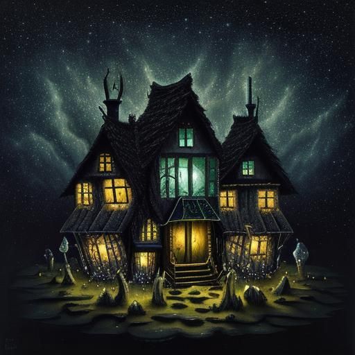 Surreal Nightmare: Cabin in Woods, Salvador Dali Style