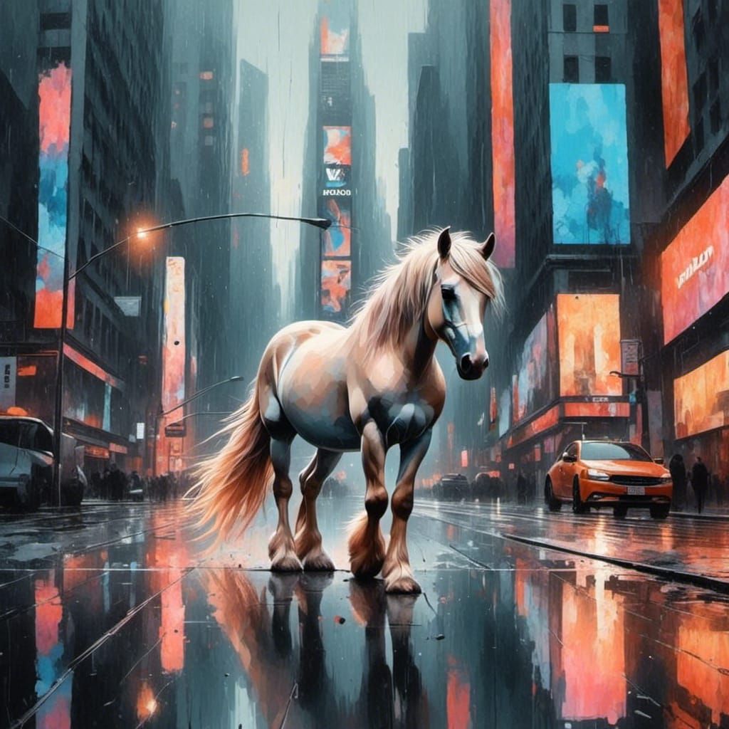 Photorealistic Futuristic Cityscape with Flying Cars