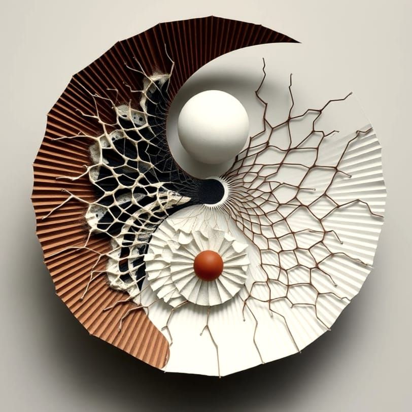 Yin-Yang Duchampian Deviation in Mixed Media