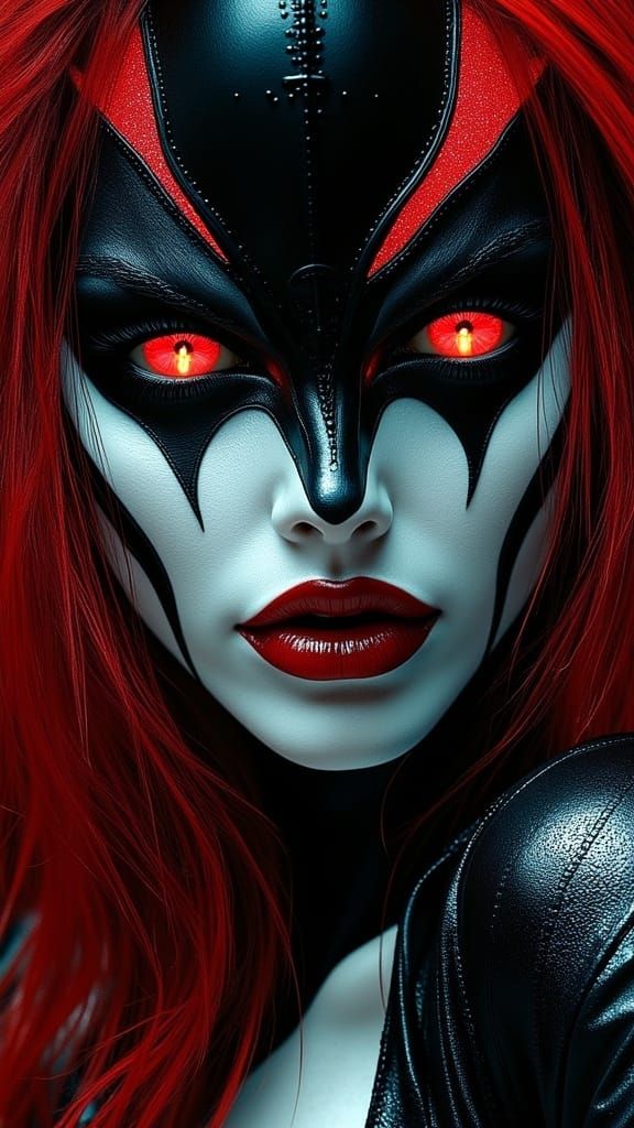 Comic Art Hybrid: Fierce Beauty in Dramatic Light