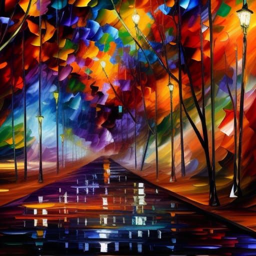 Psychedelic Dream in Hyperrealistic Impasto Style