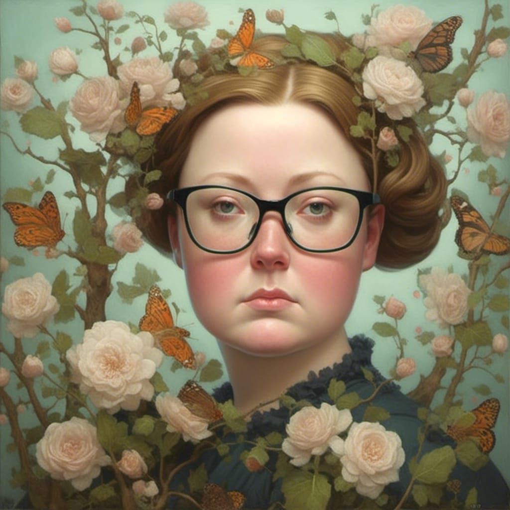 Surreal Adult Portrait in Mark Ryden Style