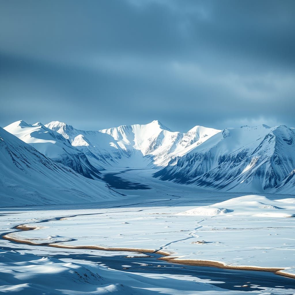 Hyperrealistic Svalbard Landscape in HDR