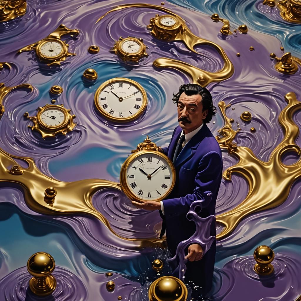 Surreal Liquid Time Dimension in Dreamlike Realm