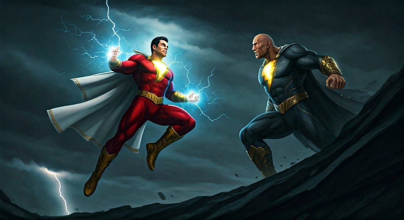 Shazam vs Black Adam: A DC Comics Clash