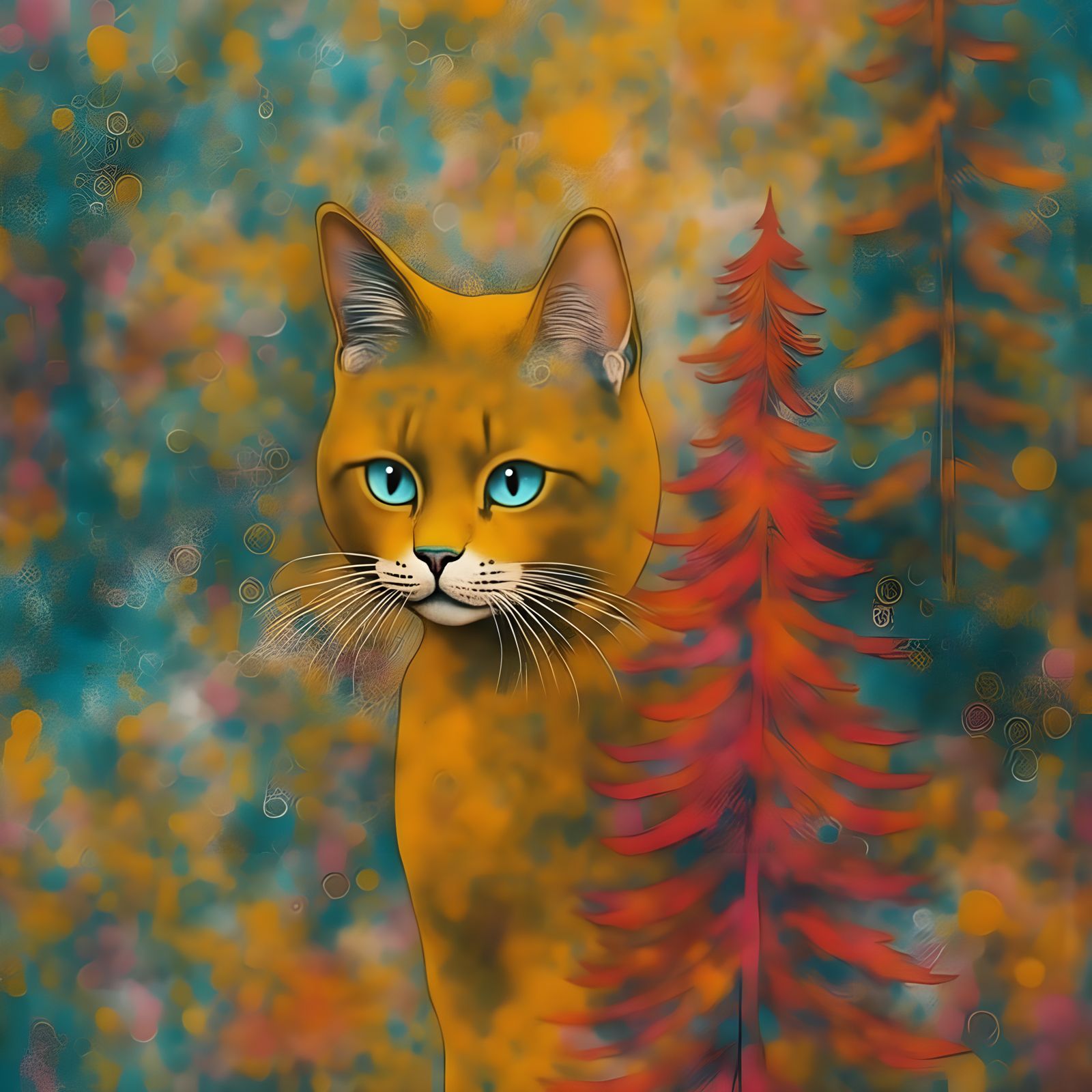 Festive GelliCat Spreading Christmas Cheer