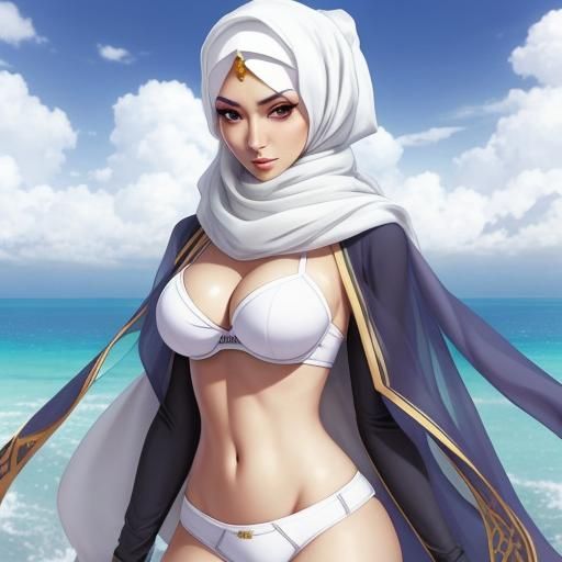 Girl in Hijab, Anime Key Visual