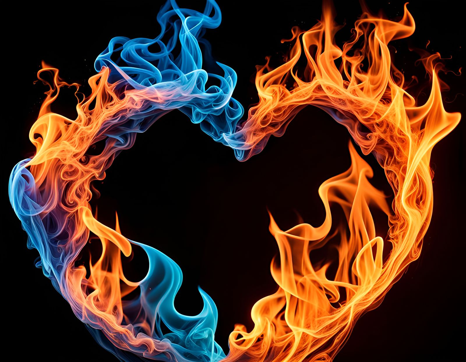 Spectacular Multi-Colored Flames Special Effect