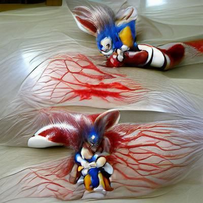Hyperrealistic Horror Sonic Characters