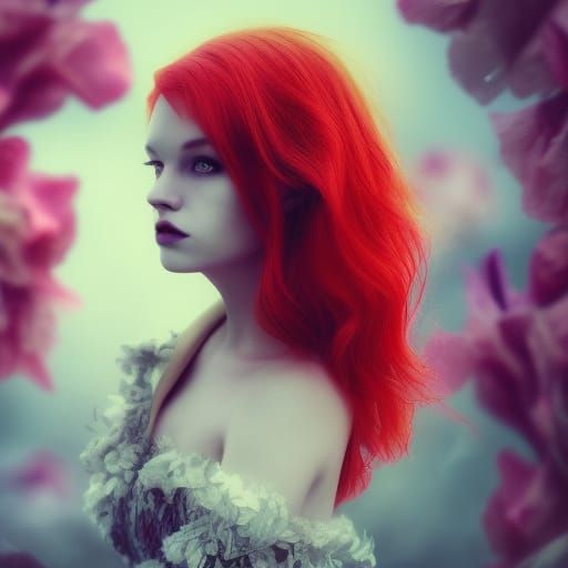 Sad Pixie Woman in Fairycore Wonderland