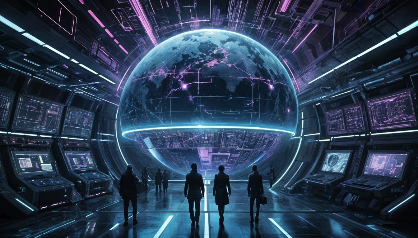 Digital Planet: Infrastructure Meets Abstract Future