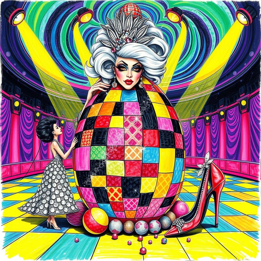 Gothic Glamour Emerges from Cracked Easter Egg in Whimsical,...