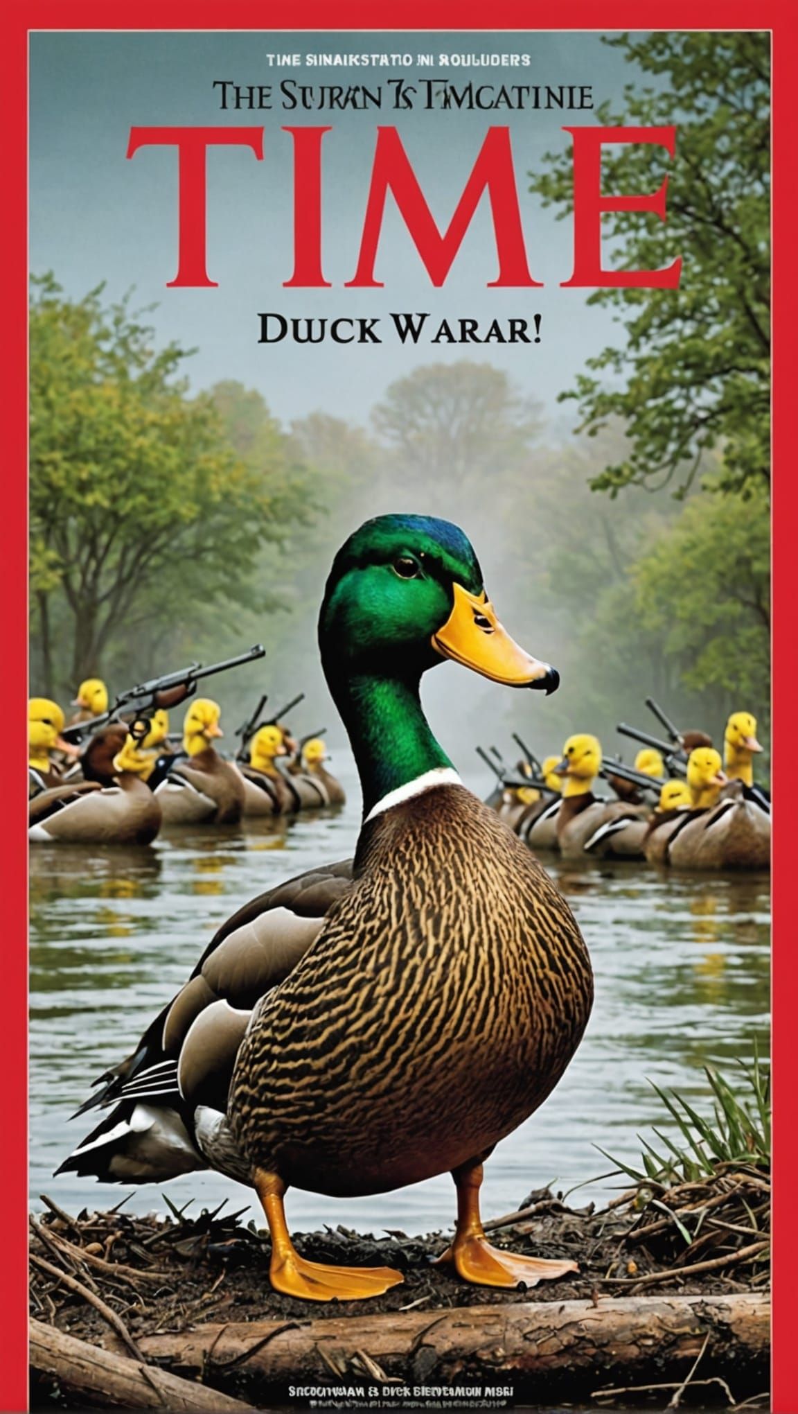 Time Magazine cover. Duck war!