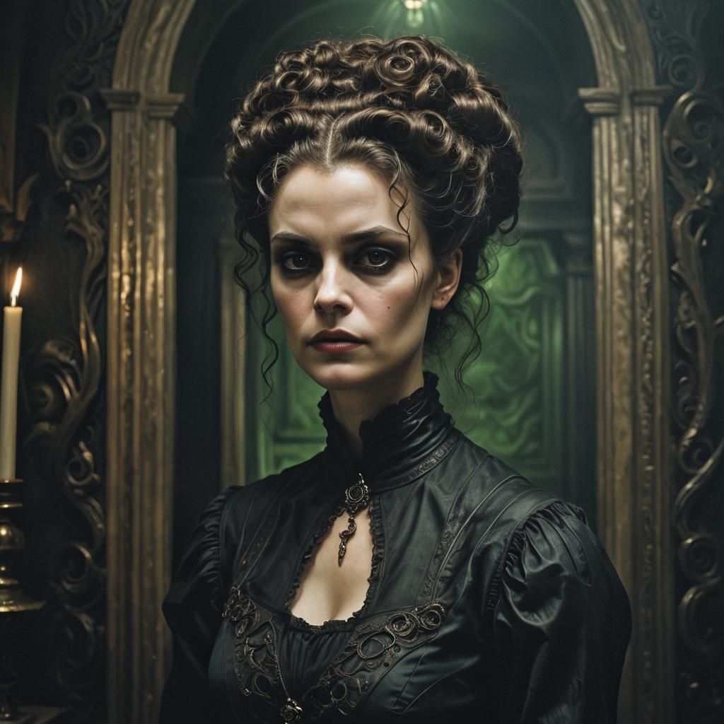 Vampire Plantation Owner in Dark Fantasy Portrait