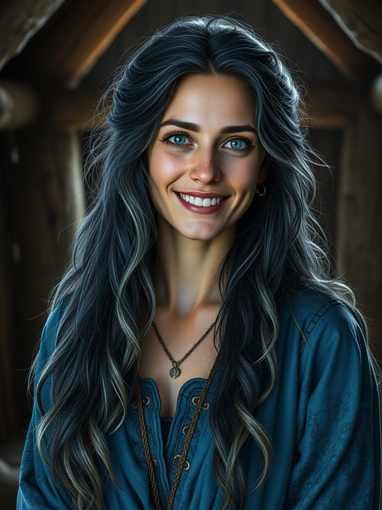 Medieval Mother Welcomes Daughters Home in Anglo Saxon Hut