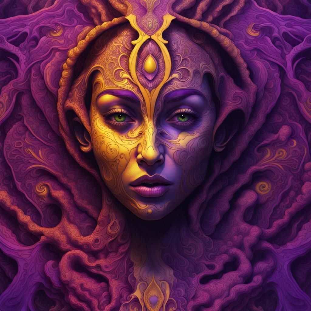 Fear Ayahuasca Dark Fantasy Concept Art