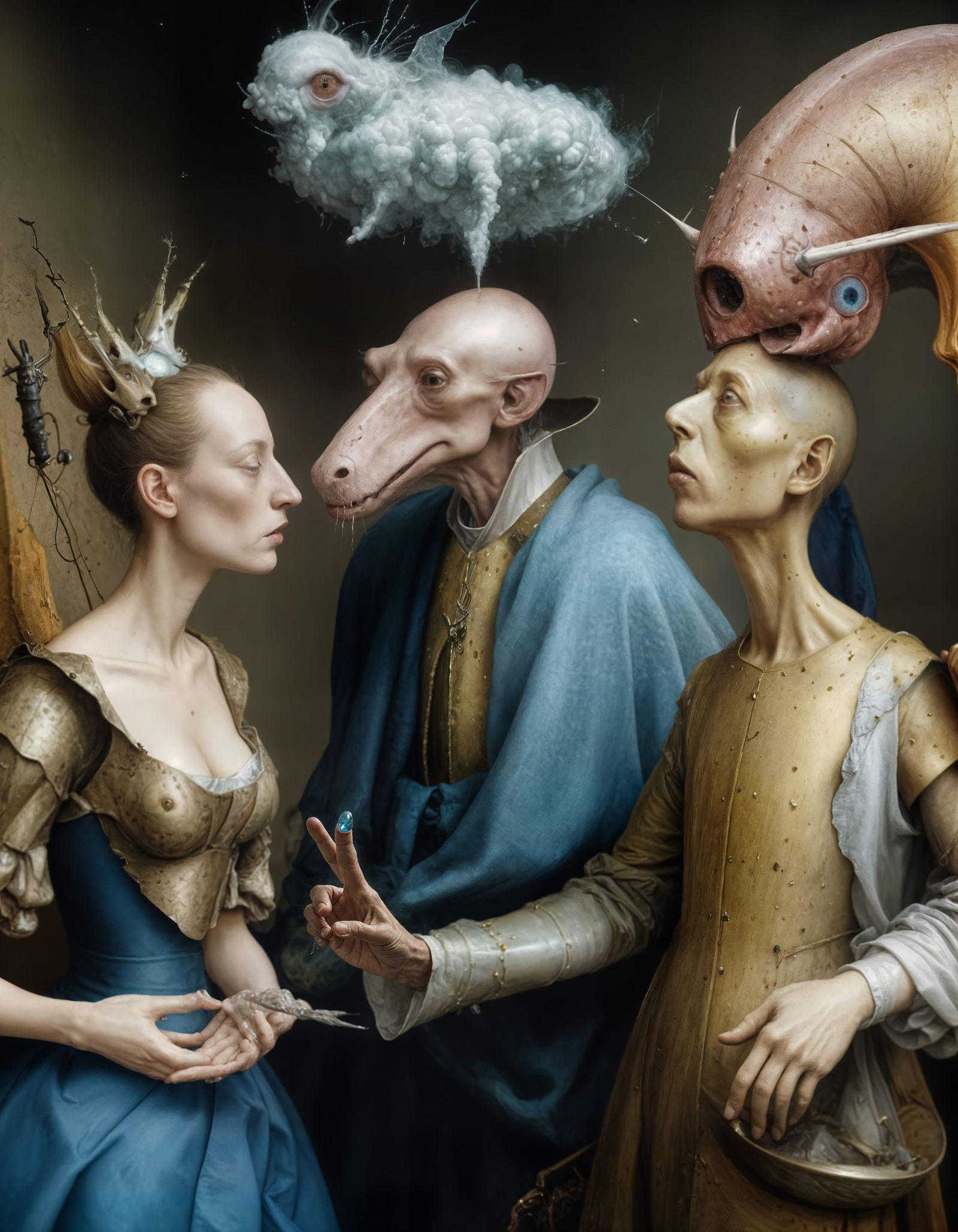 "Yes, Geoffrey...? you want so(looks up)  - Oh, my! You've grown a Cloud Lamb with demonic eyes..."