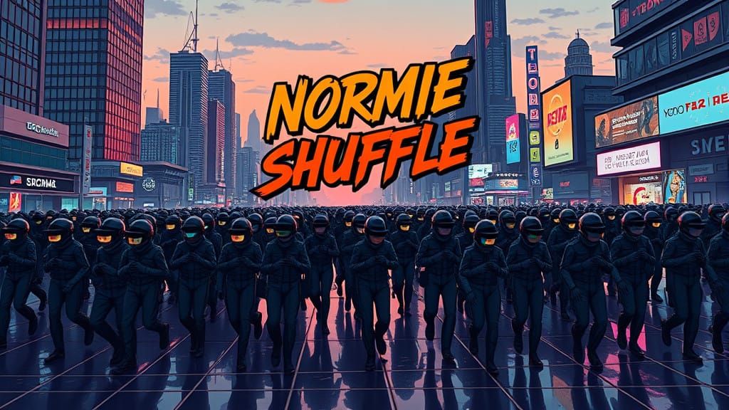 Surreal Ska Punk Futurism: Normie Shuffle Album Cover