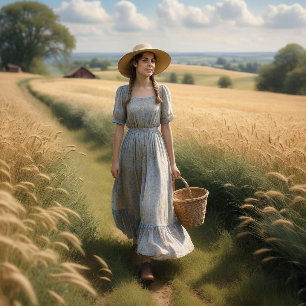 #D4AF37 #F5DEB3 #FFCC33 #F0E68C #DAA520 Fields of Gold