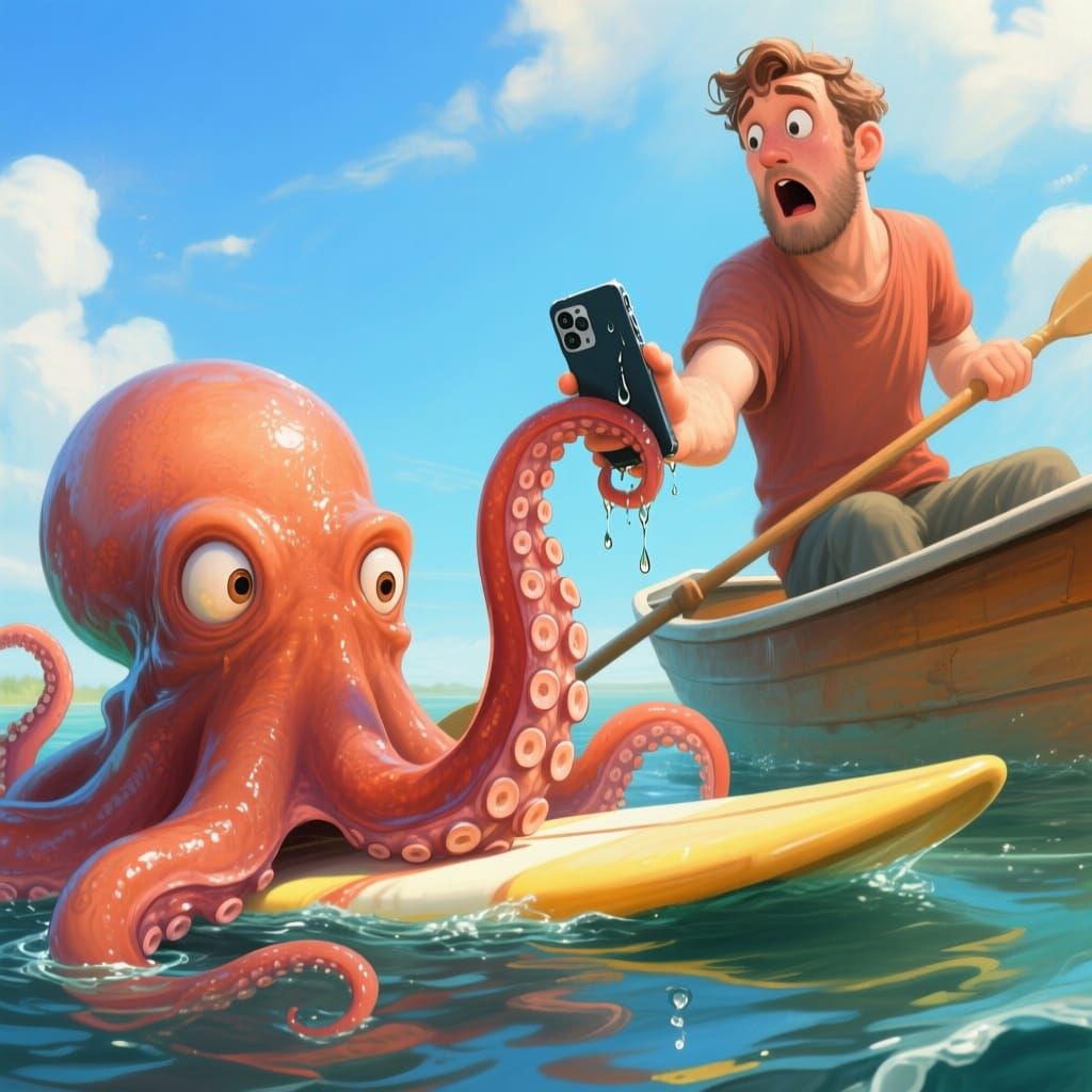 Hey hooman, you dropped your phone back there!