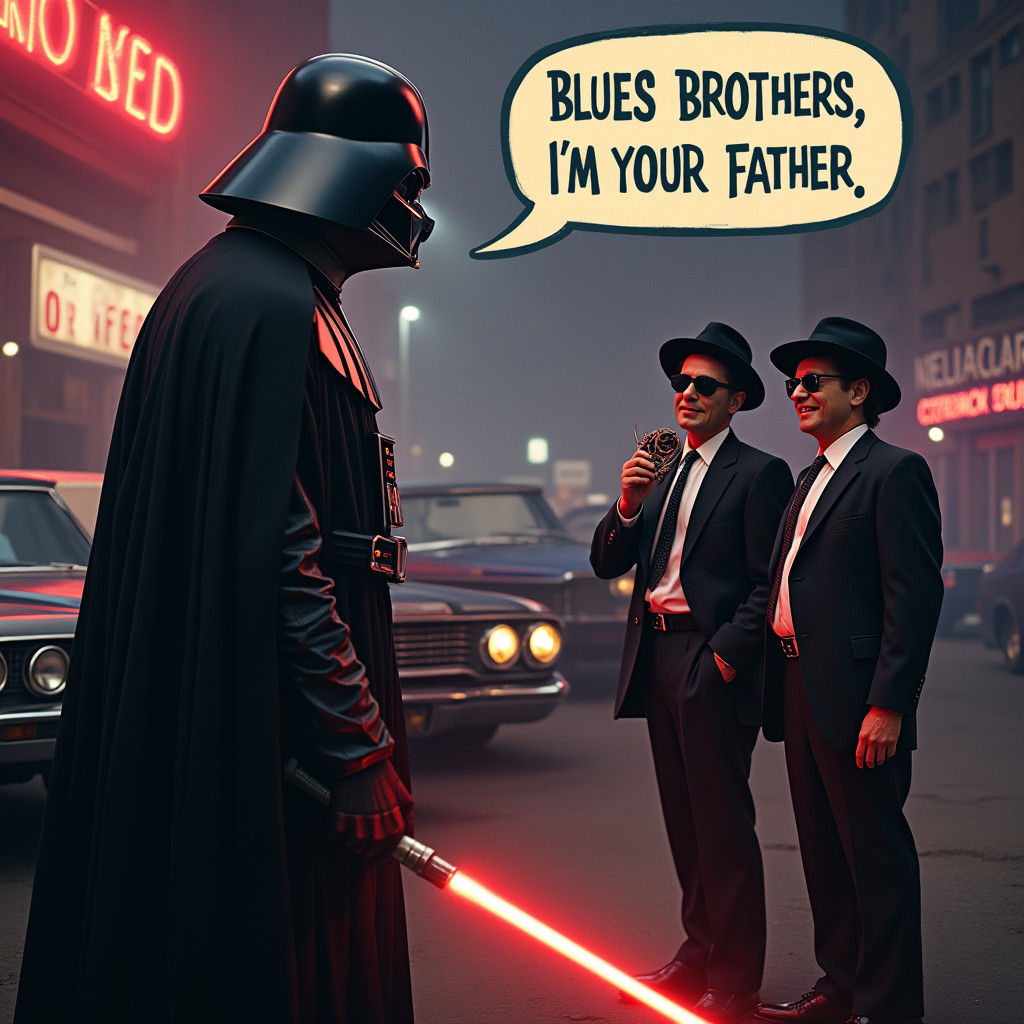 Darth Vader Meets The Blues Brothers