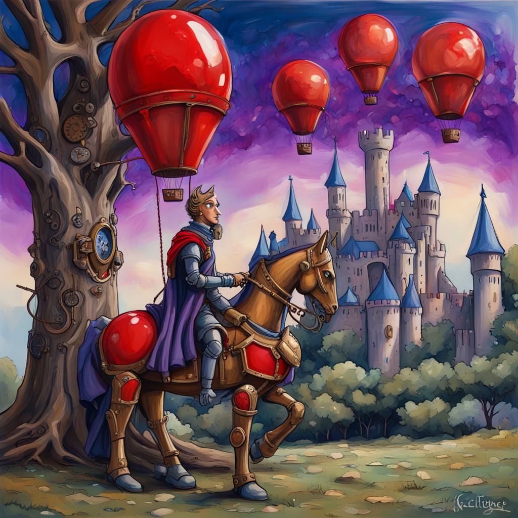 Steampunk Camelot: Knights on Steam-Powered Robot Horses
