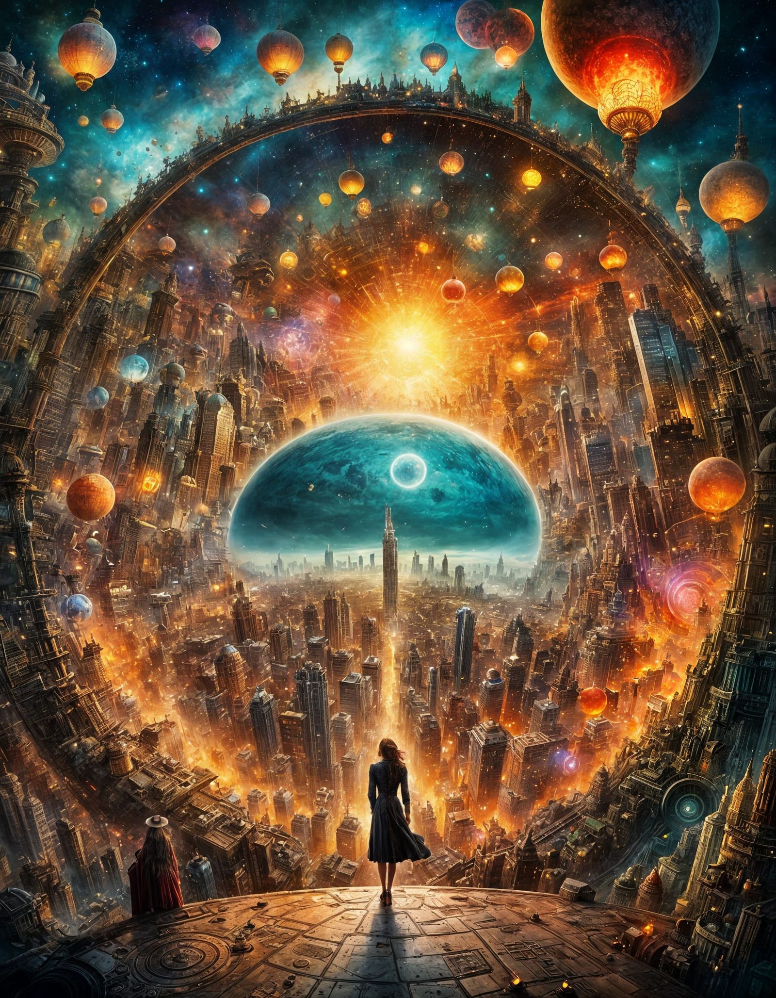 Utopian Cityscape at the End of the World