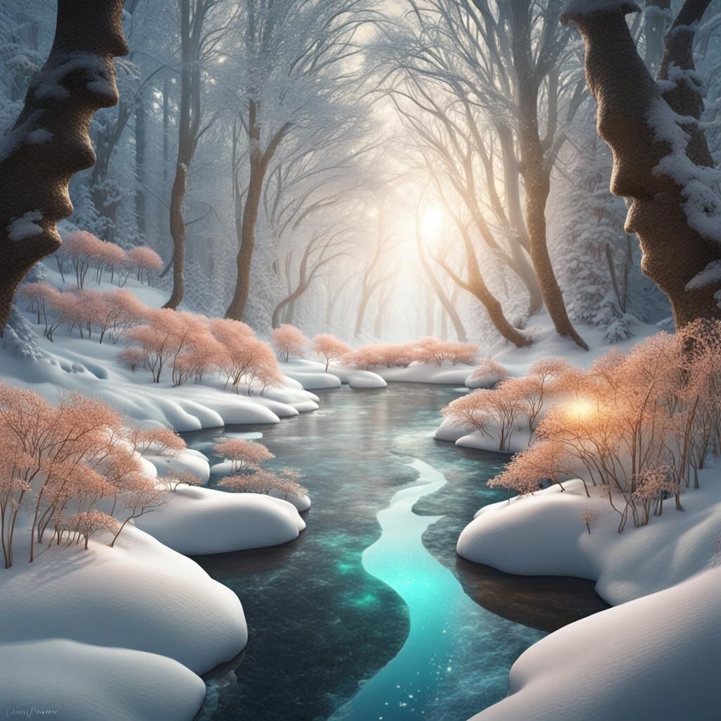 Enchanted Winter Wonderland with Fairies and a Glowing Bio-A...