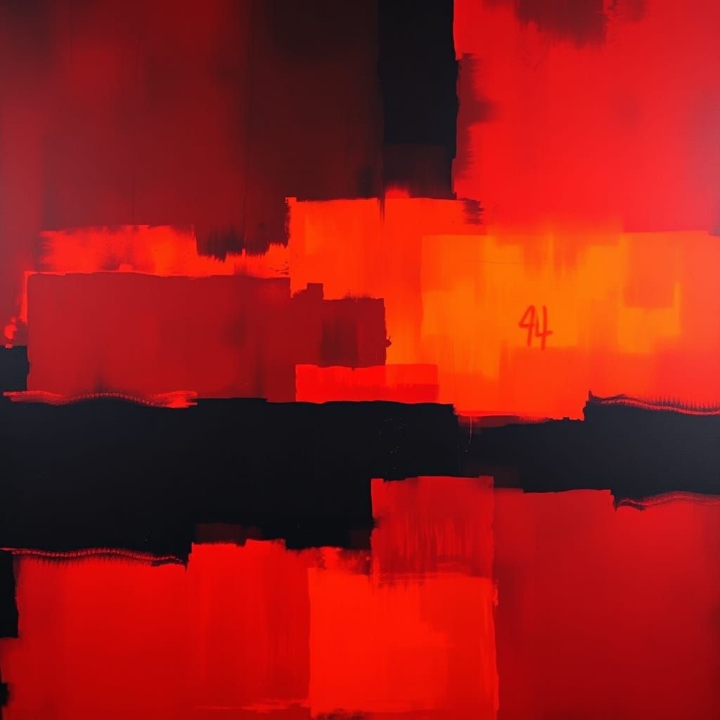 Abstract Color Fields Evoke Emotion in Rothko Style