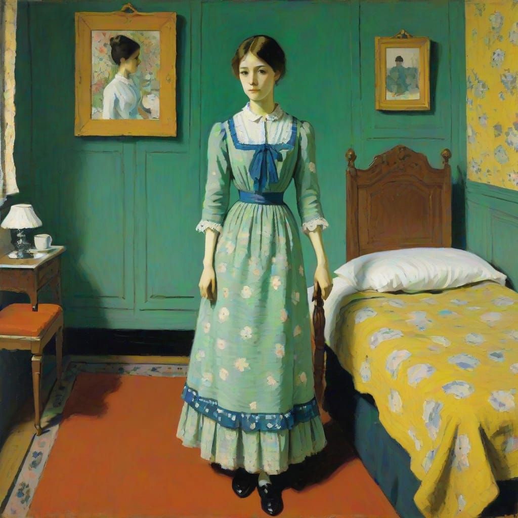 Dress Design Inspired by Édouard Vuillard