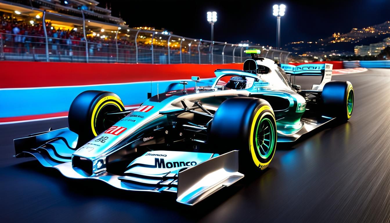 Futuristic F1 Car at Monaco Grand Prix