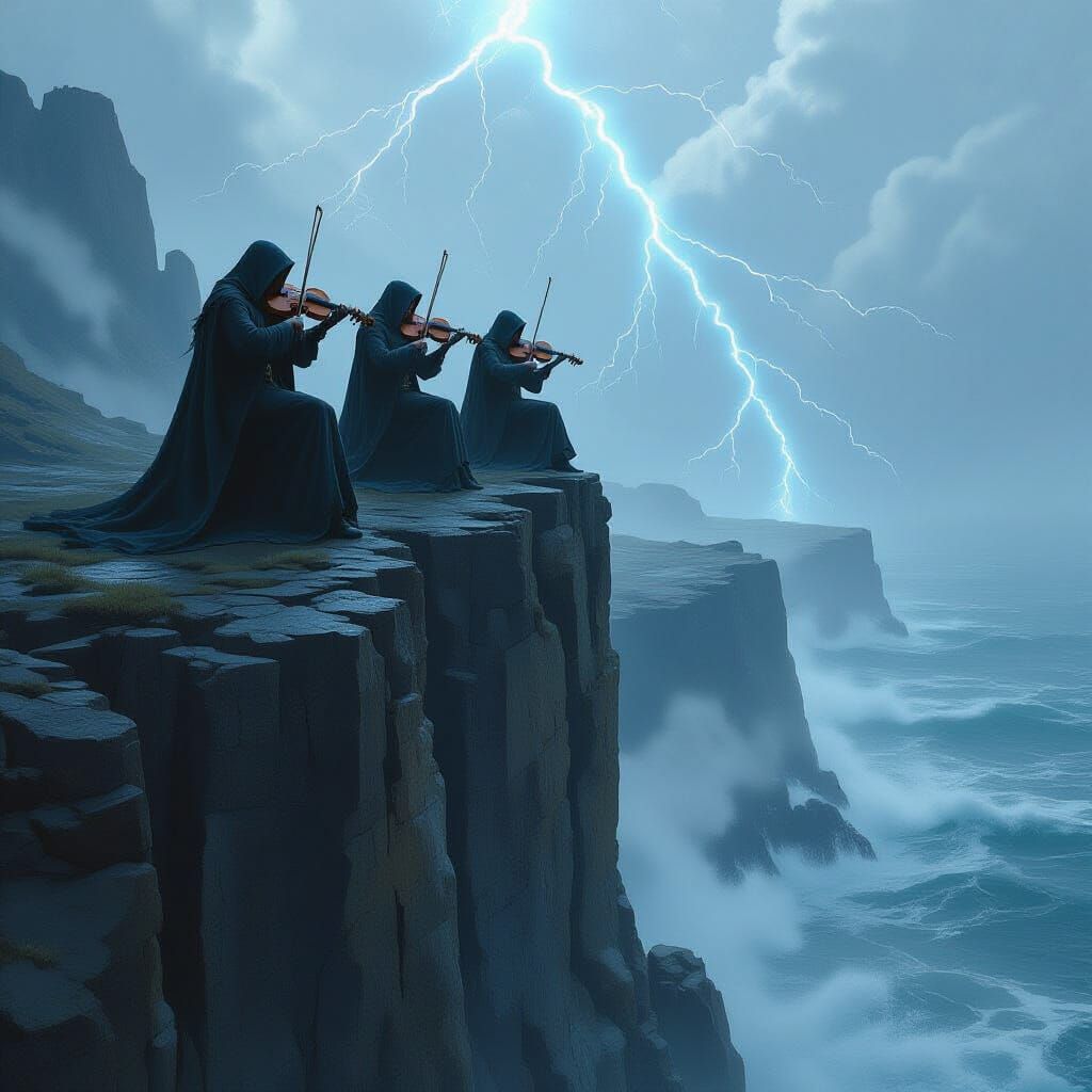 Orchestra of Lightning and Wind on Jagged Cliffs