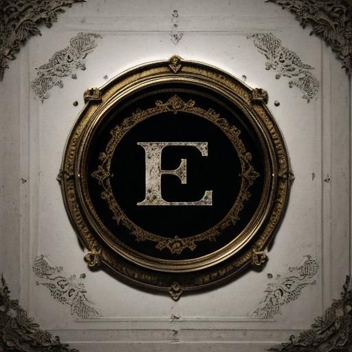 Hyperrealistic Letter E in High Definition