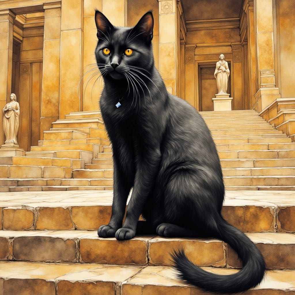 <lora:Paysage:1.0> <lora:Diamond Geometric:1.0> A Black Abby...