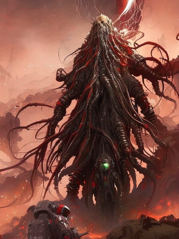 Cthulhu Nightmare on Mars, Digital Speedpaint