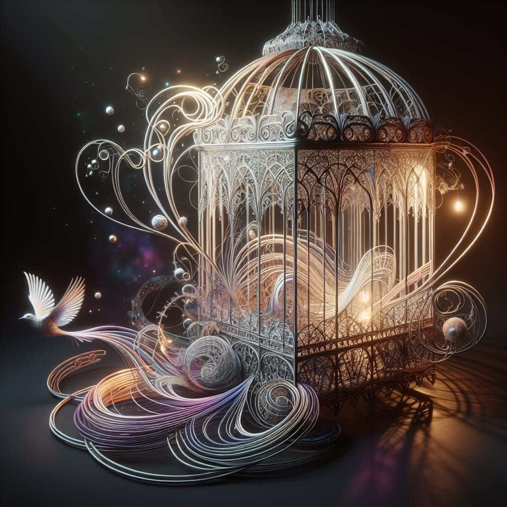 Neo-Victorian birdcage (#1112)