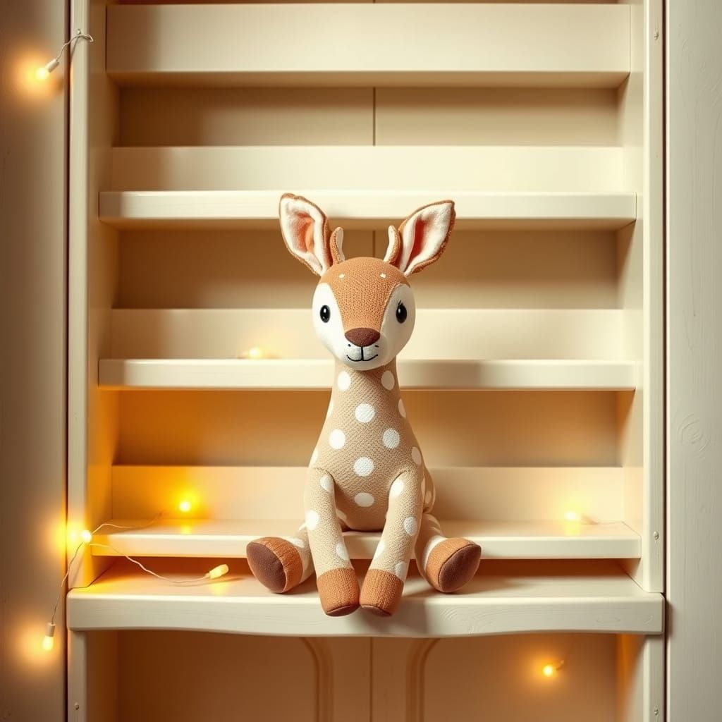 Polka Dot Deer Toy in Whimsical Style