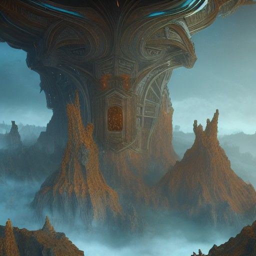 Fantastical Balls in Detailed Matte Painting