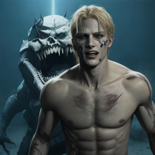 Terrifying Demon Stalks Unsuspecting Man in the Night