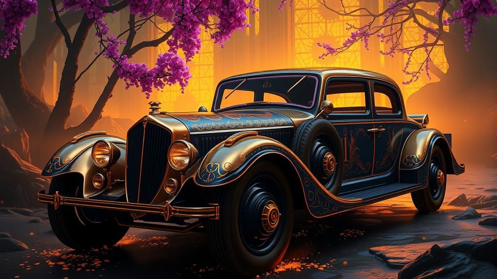 1900 Autocar Reigns in Dark Fantasy Realm with Greg Rutkowsk...