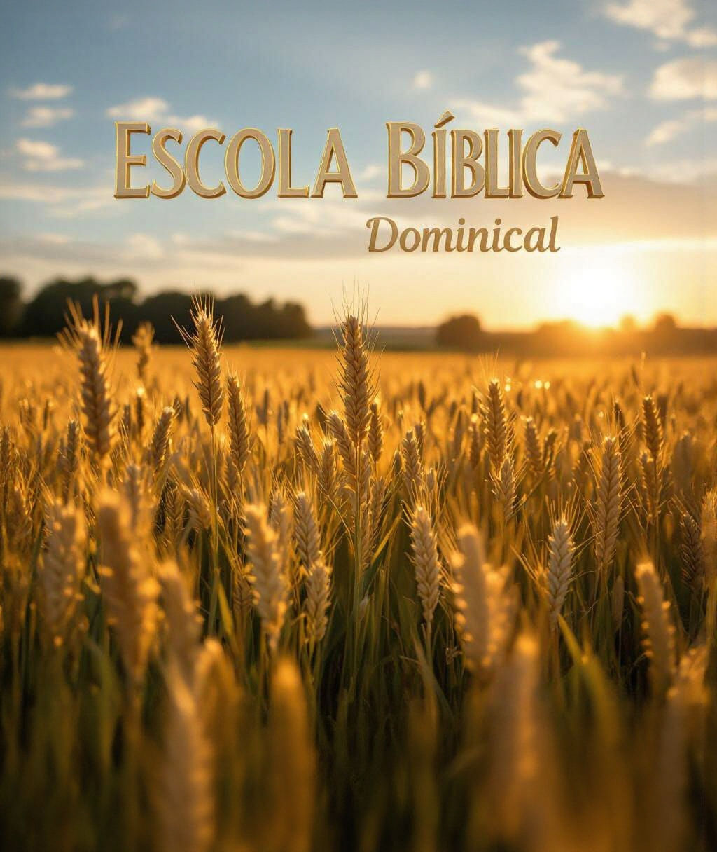 Golden Wheat Field with 3D Text for Sunday School Live