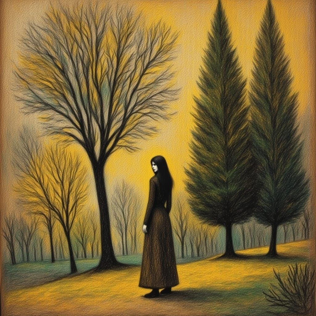 AI Art Generated with Dry Crayon and LORA Style