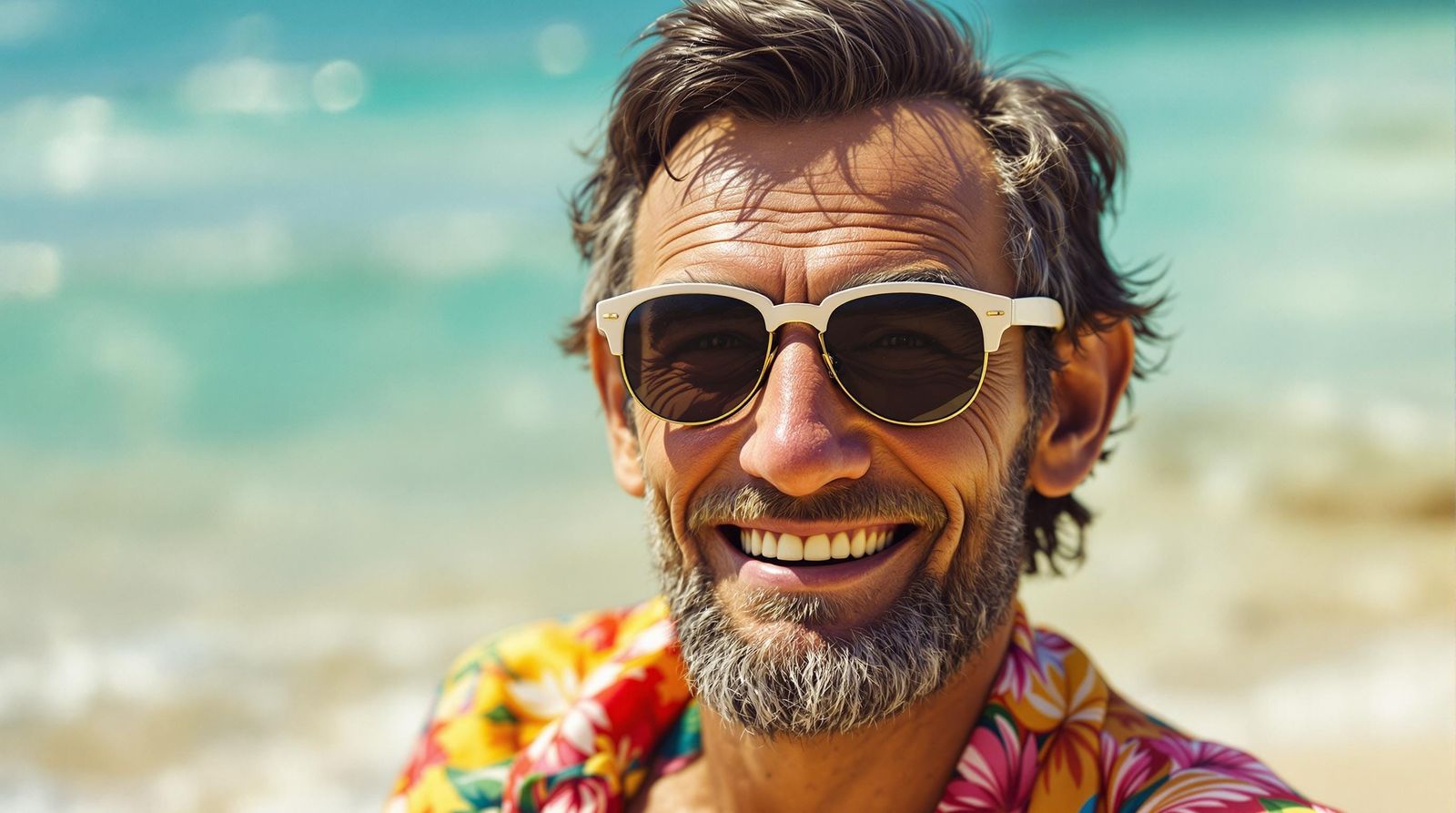 Lincoln in Beachwear, a Realistic Portrait