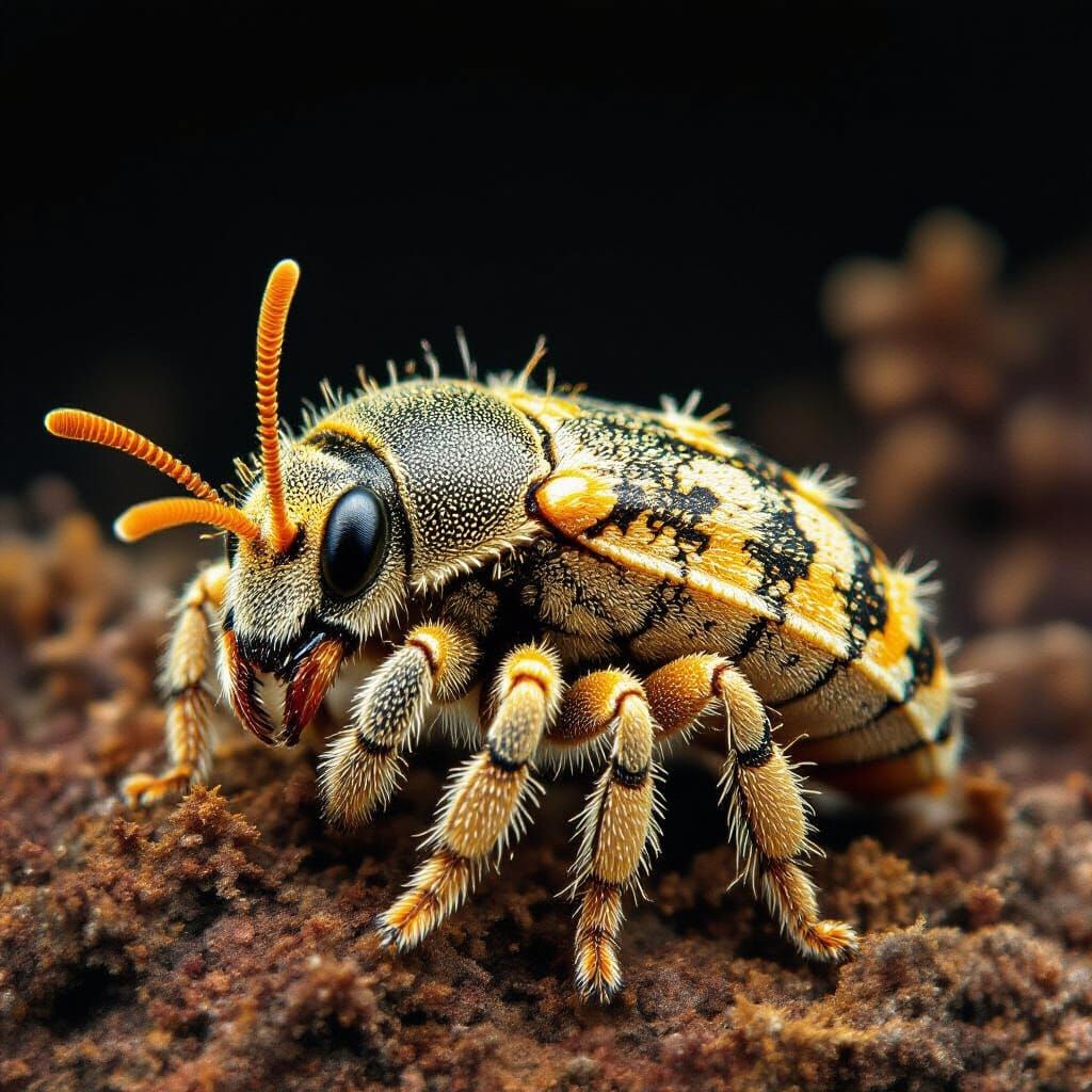 Naked Mole Rat Portrait in the Dark