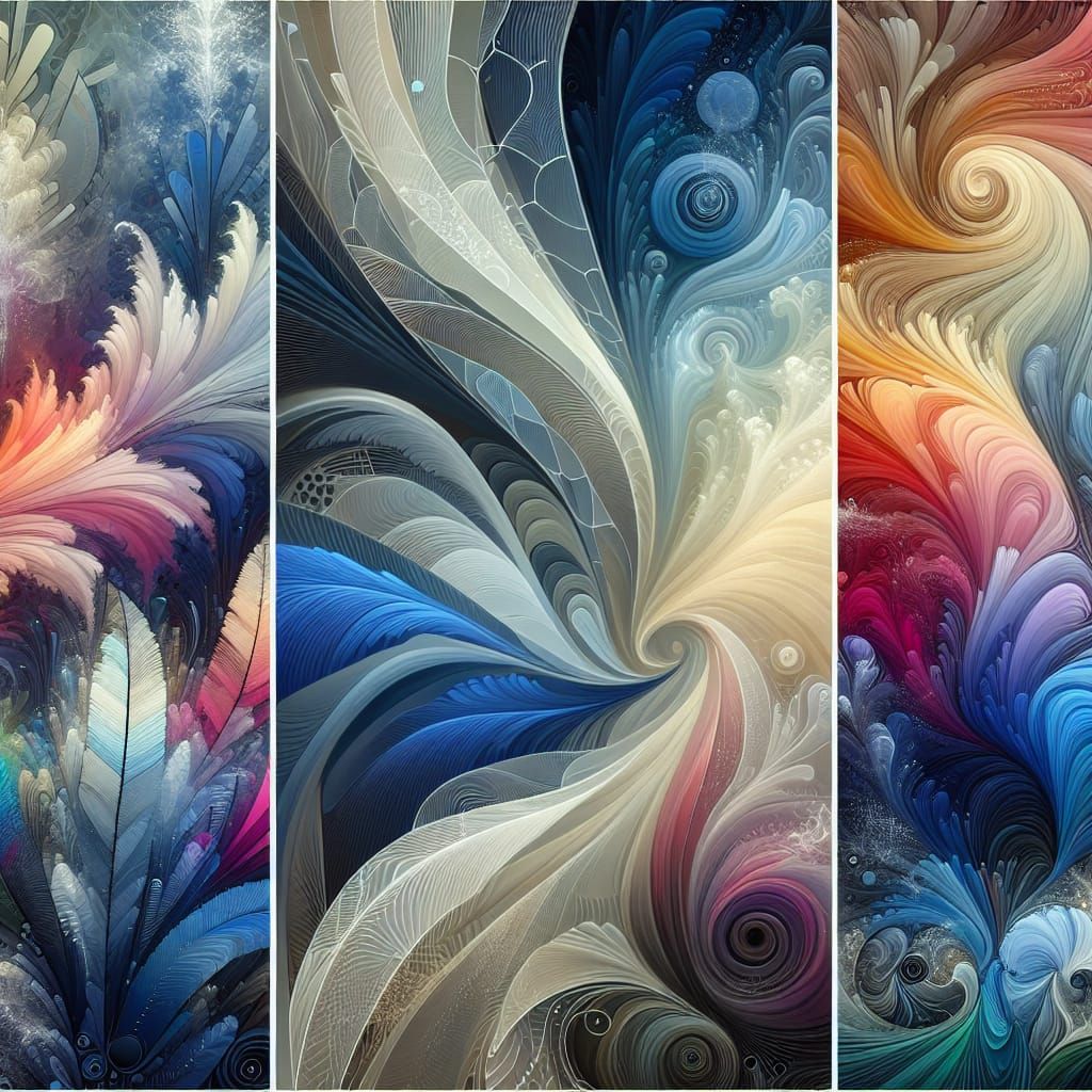 Ethereal Dreamscape with Abstract Elements